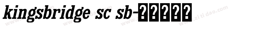kingsbridge sc sb字体转换